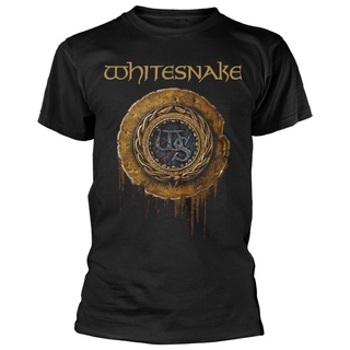 เสื้อยืดแฟชั่น ลายโลโก้ Whitesnake 1987 สีดําS-5XL