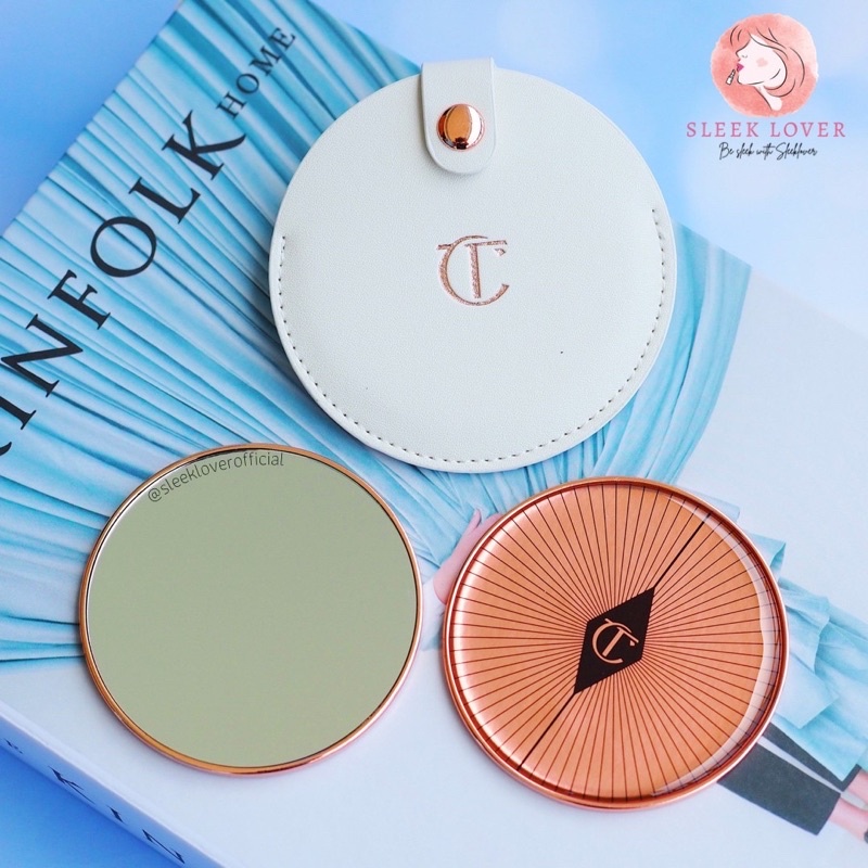 [เหลือ 292.- "เก็บโค้ดทักแชท"] 🔻พร้อมส่ง&แท้เคาน์เตอร์ไทย🔻Charlotte Tilbury Pocket Mirror สีขาว