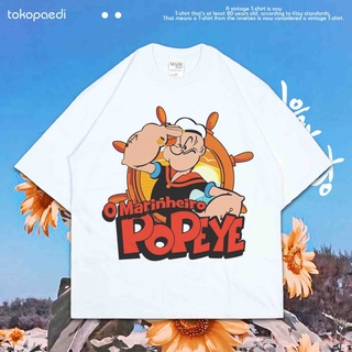 เสื้อยืดผ้าฝ้ายพิมพ์ลายขายดี เสื้อยืด POPEYE ขนาดใหญ่ | เสื้อยืด ขนาดใหญ่ | เสื้อยืด ขนาดใหญ่ | เสื้อยืด สไตล์วินเทจ | 0