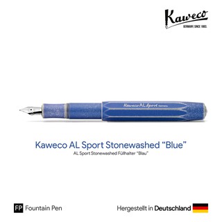 Kaweco AL Sport Stonewashed "Blue" Fountain Pen - ปากกาหมึกซึมคาเวโก้ รุ่นสโตนวอช สีน้ำเงิน