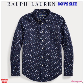 RALPH LAUREN NAUTICAL SEERSUCKER SHIRT ( BOYS SIZE 8-20 YEARS )