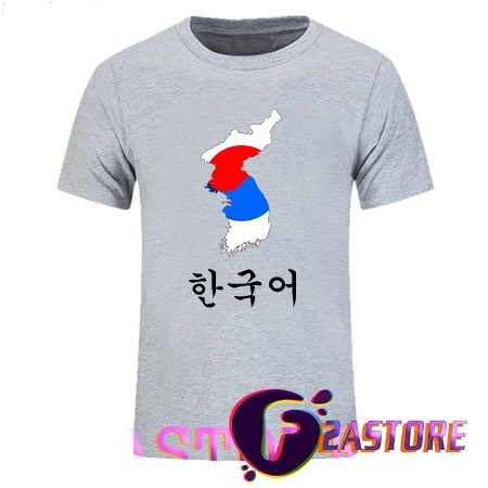 เสื้อยืดลายธงและแผนที่ประเทศเกาหลี - 02 F2Astore