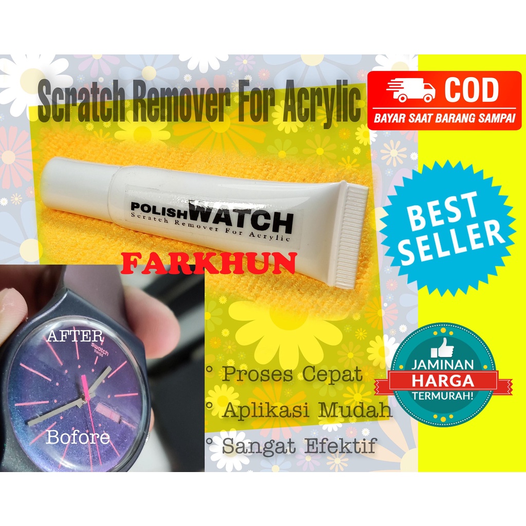 EFFECTIVE POLYWATCH SCRATCH REMOVER สําหรับ ACRYLIC MICA แก้วนาฬิกา SERVICE POLISHWATCH REMOVER สําห