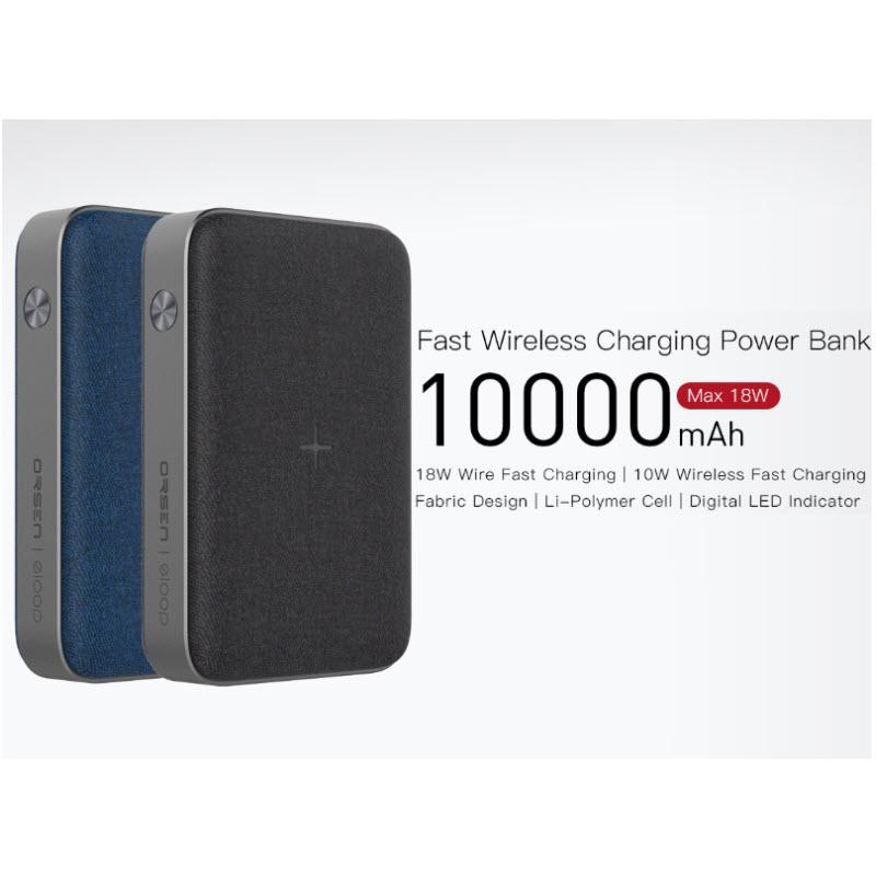 แบตสำรอง พาวเวอร์แบงค์ แบตเตอรี่สำรองมือถือ โทรศัพท์ ที่ชาร์จไร้สาย Powerbank Original Eloop EW35 10