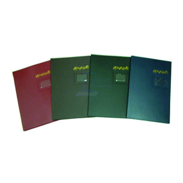 แฟ้มเสนอเซ็นต์หนังเทียม  ตราขวาน No.330F หุ้มหนังเทียมคุณภาพดี 17 แผ่น /1เล่ม