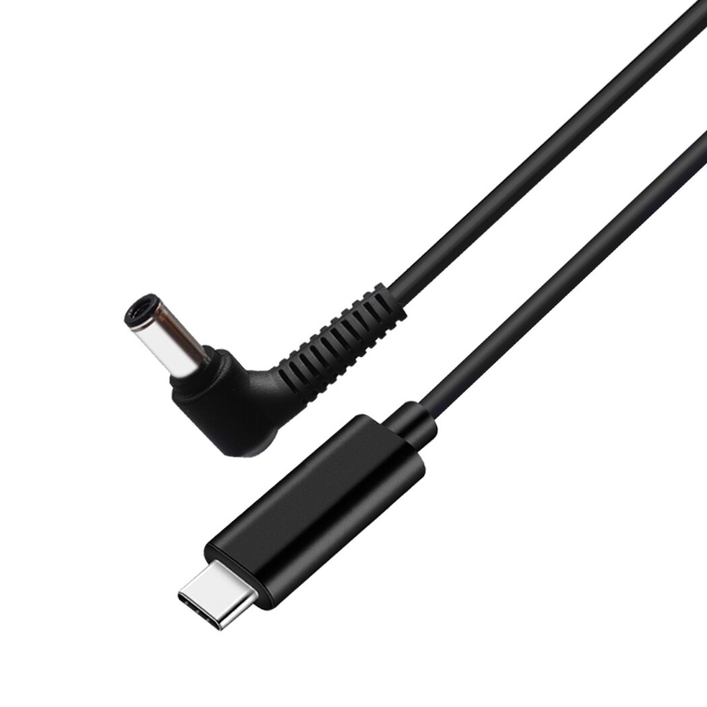 1.5M/4.9FT Type-C ถึง 6.0*0.6 มม.โน้ตบุ๊ค PD Fast สายชาร์จ,USB-C ชายหัว DC 6.0*3.7 มม.จําลอง Trigger