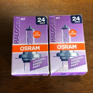 [แพ็กคู่ ถูกกว่า!!!] หลอดฮาโลเย่น H7 12V 70W (Original)  ยี่ห้อ Osram แท้ Made in Germany