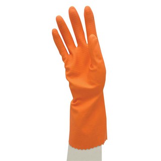 ถุงมือยาง 300 มม. ขนาด 9 สีส้ม SYNOS 20SNSNOVA55-ORG Rubber Gloves 300 mm. Size 9 Orange SYNOS 20SNSNOVA55-ORG