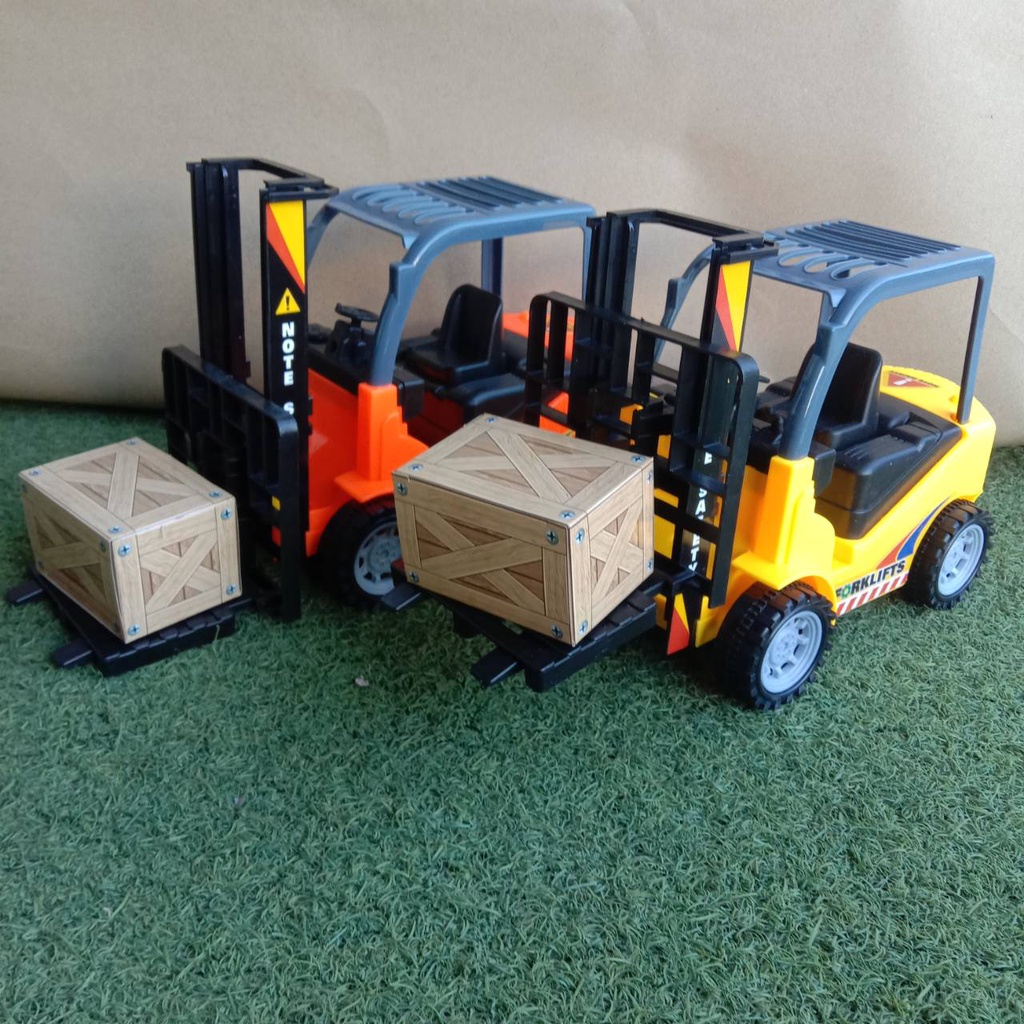Fork Lifts รถโฟร์คลิฟท์ โมเดลงานกล่อง ยกได้ คันใหญ่ ถ่ายจากสินค้าจริง No.XF6180-36A