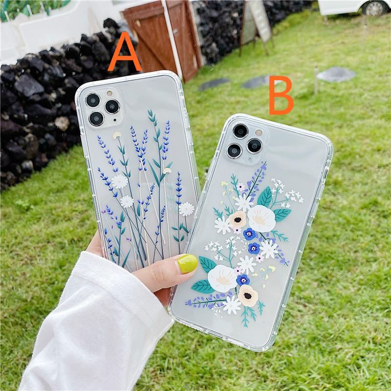 เคท Vivo V7 Plus V9 V15 Soft TPU Case FLowers S1 Y81i Y91 Y93 Y95 Y71 Mobile Phone Shockproof Cover 