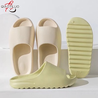 QiaoYiLuoรองเท้าแตะแบบสวม กันลื่น รองเท้าชายหาด สำหรับผู้ชายและผู้หญิง มี 4 สีให้เลือก