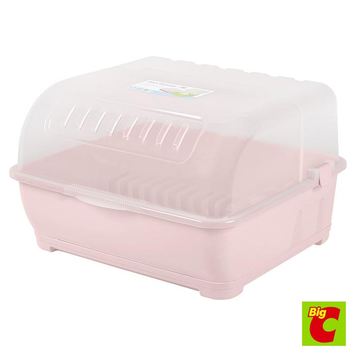 เบสิโค Model ชุดคว่ำจานพลาสติก สีชมพูอ่อนBesicoรุ่น 2408Plastic DishDrainer 2408Light Pink