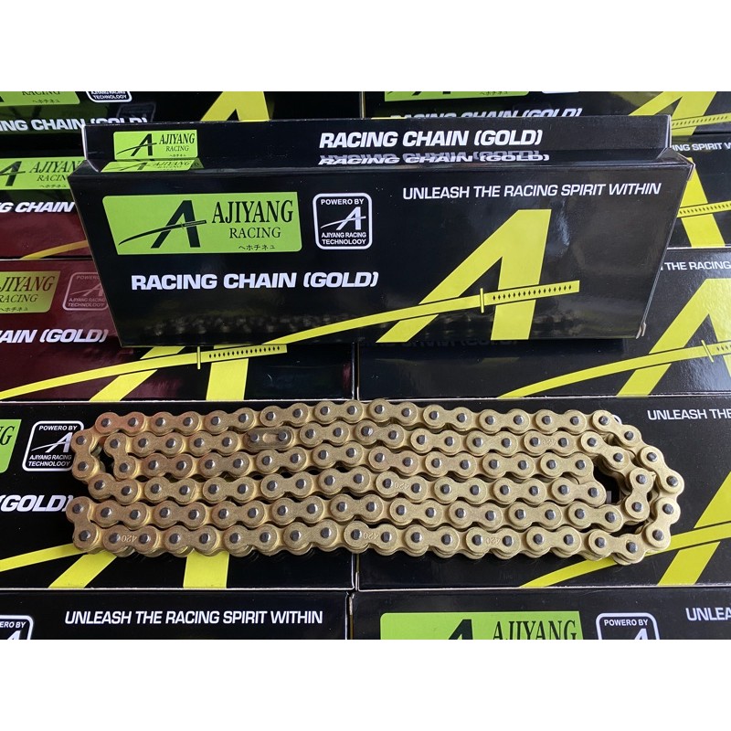 Rantai 415 420 428 HEAVY DUTY GOLD CHAIN RANTAI 415 oring RACING CHAIN 415H 122L 132L CHAIN Rantai 4