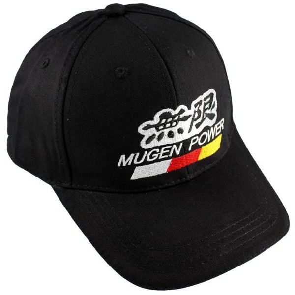 Honda Mugen Power หมวกผ้าฝ้ายสีดําเบสบอลหมวก Unisex City Civic Accord Jazz Fit CRX CRZ CRV HRV
