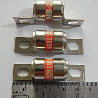 (ใส่โค้ดPEPE333 ลดเพิ่ม 15%)RGS11 50A 250/500V FUSE LINK (แพ็ค3ตัว)ฟิวส์ลิงค์ FAST ACTING FUSE 50A 250V / 500V