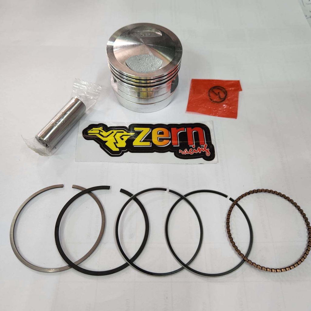 ลูก53 + แหวน + สลัก + กิ๊บ เวฟ100S UBOX / WAVE100S 2005 / WAVE100เก่า หัวนูน หลบวาล์วลึก + สติ๊กเกอร