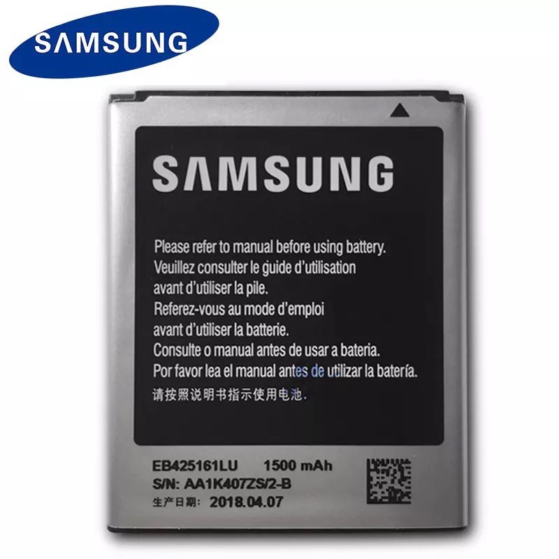 แบตเตอรี่ Samsung EB425161LU สำหรับ Galaxy S Duos S7562 S7566 S7568 I8160 S7582 S7560 S7580 I8190 i739 i669 J1 MINI
