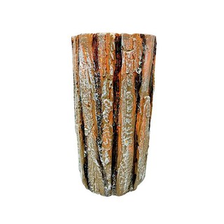 KASSA HOME เทียนน้ำพุ LED Paraffin Fountain Stump รุ่น n23806-2008 ขนาด M สีน้ำตาล เทียนหอม เกรดพรีเมียม