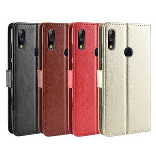 เคสโทรศัพท์หนังฝาพับพร้อมช่องใส่บัตรสําหรับ Asus Zenfone Max Shot Plus Pro M 2 Max Plus M 1 Zb 570 Tl 5 Lite Zc 600 kl 4 Selfie Zd 553 kl Zb 533 kl 6 Zb 631 kl Zb 631 kl Zb 631 kl Zb 630 kl Z 630 klซองโทรศัพท์