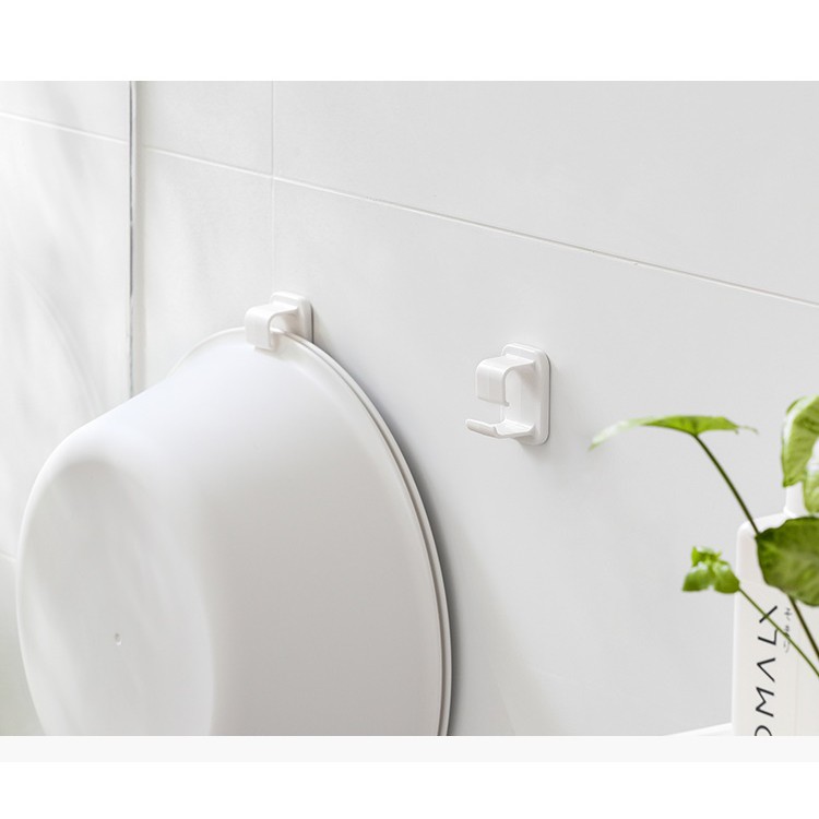 ตะขอแขวนกะละมังติดผนัง (กาว 3M)