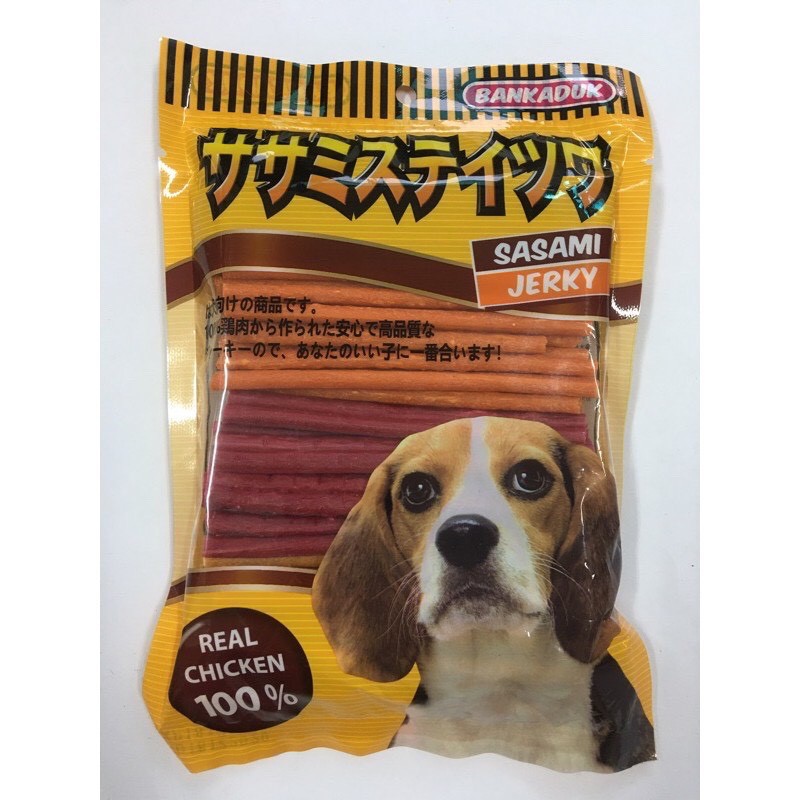 ขนมสุนัข sasami jerky Bankaduk นน.500 กรัม
