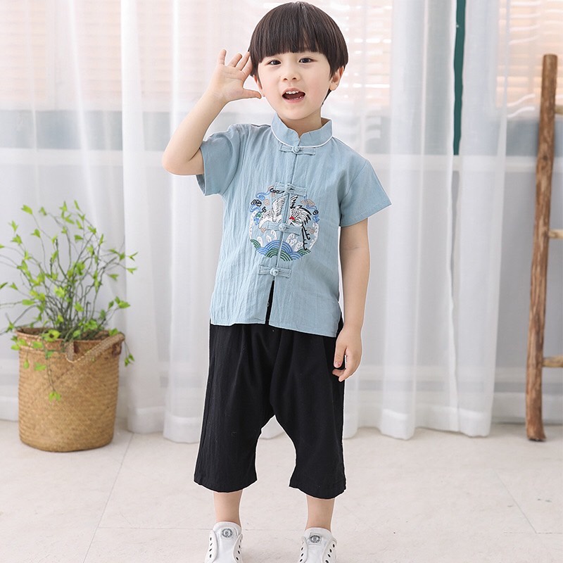 ชุดจีนเด็กชาย เด็กผู้หญิง หลายแบบ ส่งจากไทย (กทม)มีบริการส่งด่วนทุกวันค่ะ - รูปที่ 4