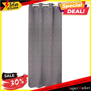 ผ้าม่านEYELET HOME L&amp;S CANEEL UV 140X220 ซม. สีเทา ผ้าม่านประตู EYELET CURTAIN HOME L&amp;S CANEEL UV 140X220CM GRAY