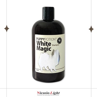 แชมพูโอ๊ตมีลสูตรสำหรับขนสีขาวและขนสีอ่อน Doggy Potion White Magic Shampoo ด็อกกี้โพชั่น  ขนาด 500 มล.