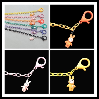 Cartoon Rabbit Pendant Acrylic Face Shield Anti-lost Neck Chain Non-slip Glasses Chain Jewelry