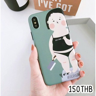 🚛พร้อมส่งจากไทย🍒เคสไอโฟนNo fat ยืนถือมีด 📱i6,6s,6+,6s+,7,7+,8,8+,X,Xs,Xr,XsMax,se