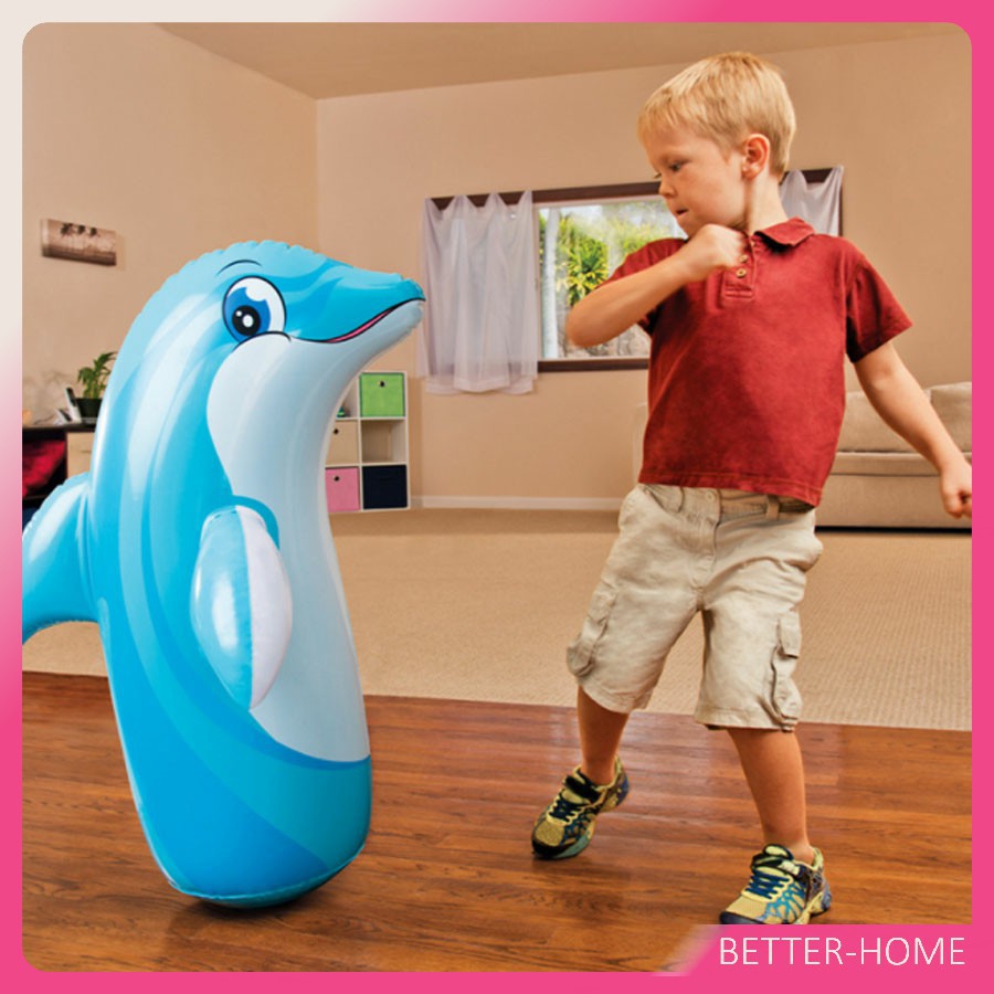 ตุ๊กตาเป่าลม 3-D "ตุ๊กตาล้มลุก" ของเล่นออกกำลังกาย สินค้าเป่าลม Inflatable tumbler [A603]