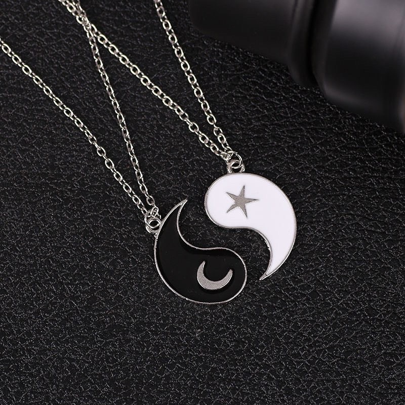 【 พร้อมส่ง 】Yin-Yang Necklace สร้อยคู่รักหยินหยาง