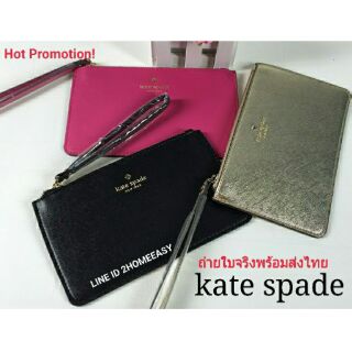 Kate Spade Wristlet กระเป๋าคล้องมือ Kate Spade Wristlet Purse กระเป๋าคล้องมือ ดีหนัง Saffiano สวย หร