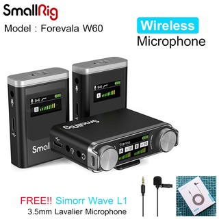 SmallRig 3478 Forevala W60 2-Person Compact Wireless Microphone System (2.4 GHz) ไมโครโฟนไร้สาย ไมค์ไลฟ์สดไร้สาย