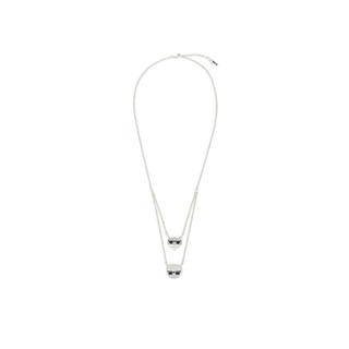 Karl Lagerfeld - K/IKONIK PAVE K&amp;C NECKLACE SILVER ONE