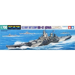 โมเดลประกอบ Tamiya 1/700 TA31616 U.S.NAVY BATTLESHIP BB-61 IOWA