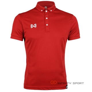 Warrix เสื้อโปโล รุ่น Scale wa 3315 สีแดง ( wa 3315N )