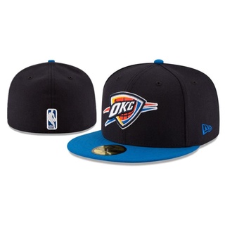 Oklahoma City Thunder Fitted Hat ผู้ชาย ผู้หญิง หมวกปิดเต็มรูปแบบ หมวกกีฬา T1VS