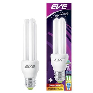 อุปกรณ์เพิ่มความสว่าง หลอดประหยัด EVE STANDARD CFL 11 วัตต์ WARMWHITE