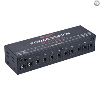 เอฟเฟ็คกีต้าร์ Power Supply Station 10 Isolated Dc Outputs สําหรับ 9v 12v 18v