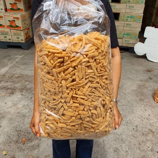 ข้าวเกรียบกุ้งแท่ง ถุงใหญ่ 1800 กรัม ถุงใหญ่ ขายส่ง ของใหม่ ข้าวเกรียบกุ้งจัดงานเลี้ยง ข้าวเกรียบหลอด