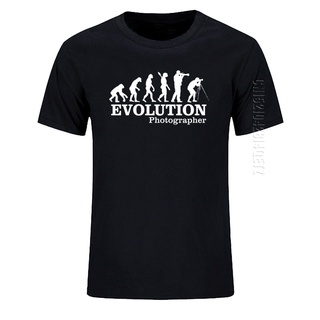 เสื้อยืดท็อปส์ พิมพ์ลายภาพถ่าย Super Discount Evoluticameraphotographys Autumu สุดเท่