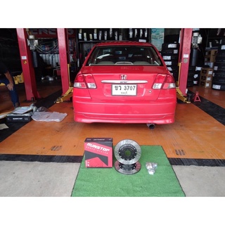 จานขยาย Runstop ตรงรุ่น Honda Civic Es/EKขนาด 285 เบรกได้สั่นลง ปลอดภัยขึ้น