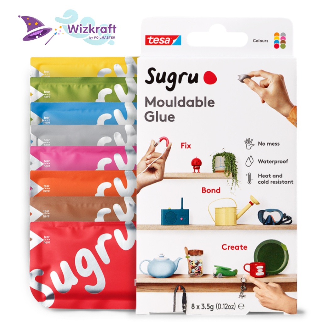 Sugru Mouldable Glue ซูกรูกาวซิลิโคนอเนกประสงค์ 1 ชิ้น 1 piece 3.5g กาวปั้นได้ ติดทนนาน ซ่อมสายชาร์จ