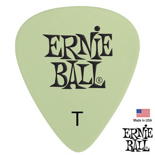 Ernie Ball® Super Glow Pick ปิ๊กกีตาร์ เรืองแสงได้ในที่มืด (Thin: 0.46 มม. / P09224) ** Made in USA **