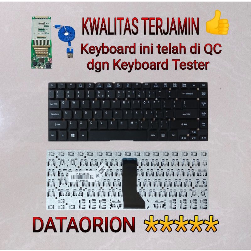 คีย์บอร์ด Acer 4755 E5-421 e5-471 E1-410 E1-420 E1-430 E1-432 ES1-431 ES1-511 e1-470g e1-1272g ES1-5