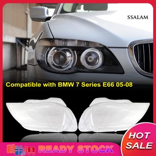 Slqb- ฝาครอบไฟหน้าพลาสติกใส แบบมืออาชีพ 63127162117 63127162118 สําหรับ BMW 7 Series E66 05-08