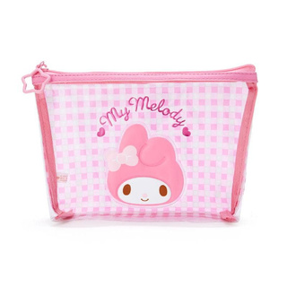 ซองซิบใส่เครื่องเขียน เครื่องสำอางค์ ด้านหน้าใส ลาย My Melody 22*14*5cm