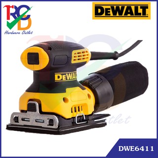 DEWALT DWE6411 เครื่องขัดกระดาษทราย สีเหลี่ยม (230W) รับประกัน 3 ปี