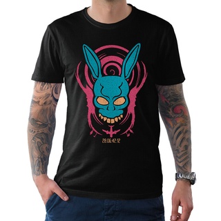 เสื้อยืดสีขาวผู้ชาย - สําหรับของขวัญวันเกิด Donnie Darko แฟชั่นผู้ชายออกแบบเสื้อยืดเสื้อยืดผ้าฝ้ายพ